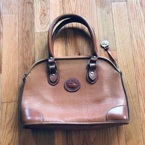 Vintage Dooney & Bourke brown leather purse bag